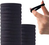 Hydure Haarelastiekjes - Zwart - Haarelastiekjes Meisjes zonder Metaal - 20 Stuks