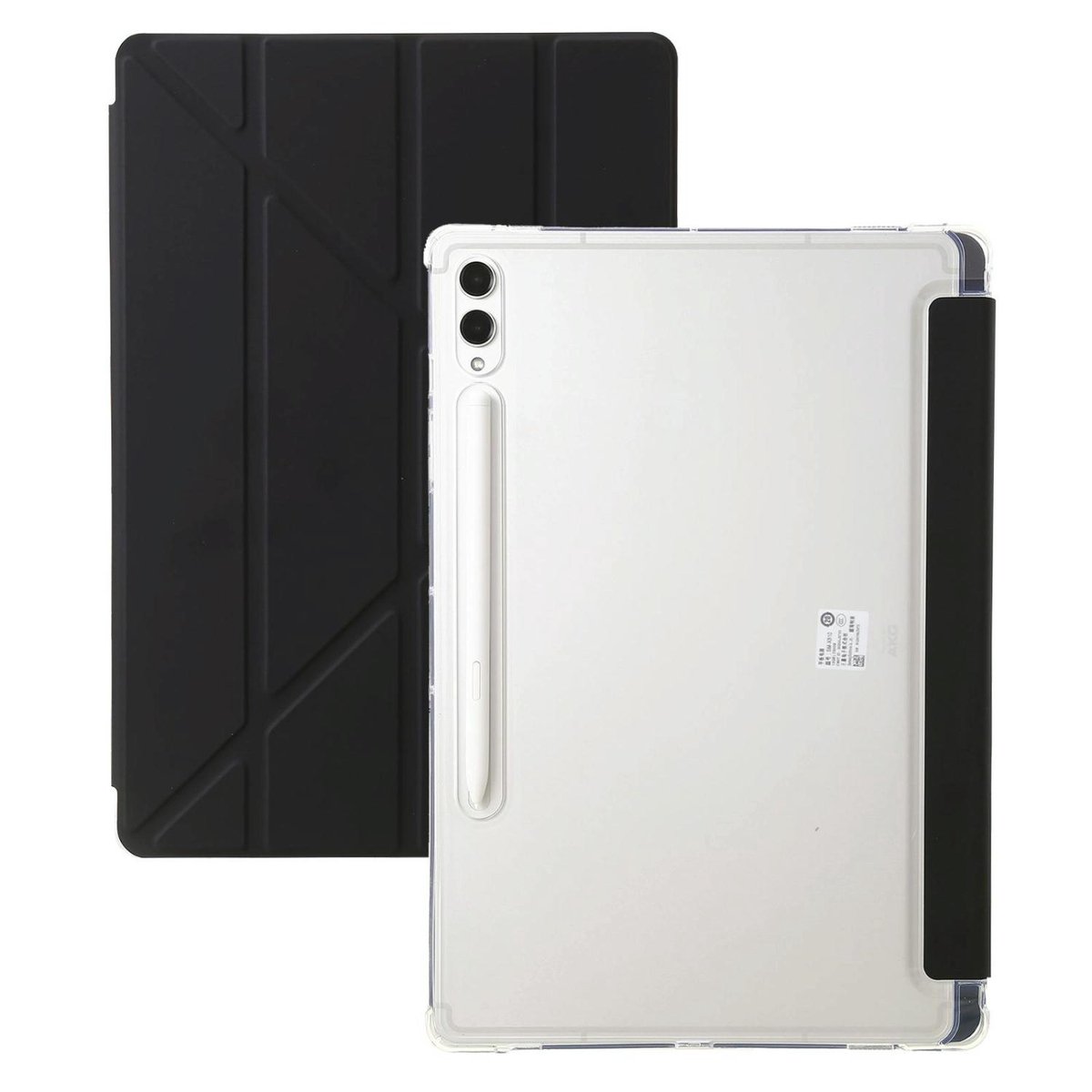 Mobigear Tablethoes geschikt voor Samsung Galaxy Tab S11 Hoes | Mobigear Origami Bookcase - Zwart