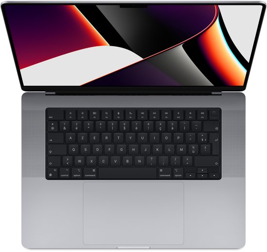 MacBook Pro 16" 2021 M1 Max 3.2GHz 10 cores CPU 32 cores GPU 64GB 1TB SSD Space Grey QWERTY - Apple - Hoofdafbeelding