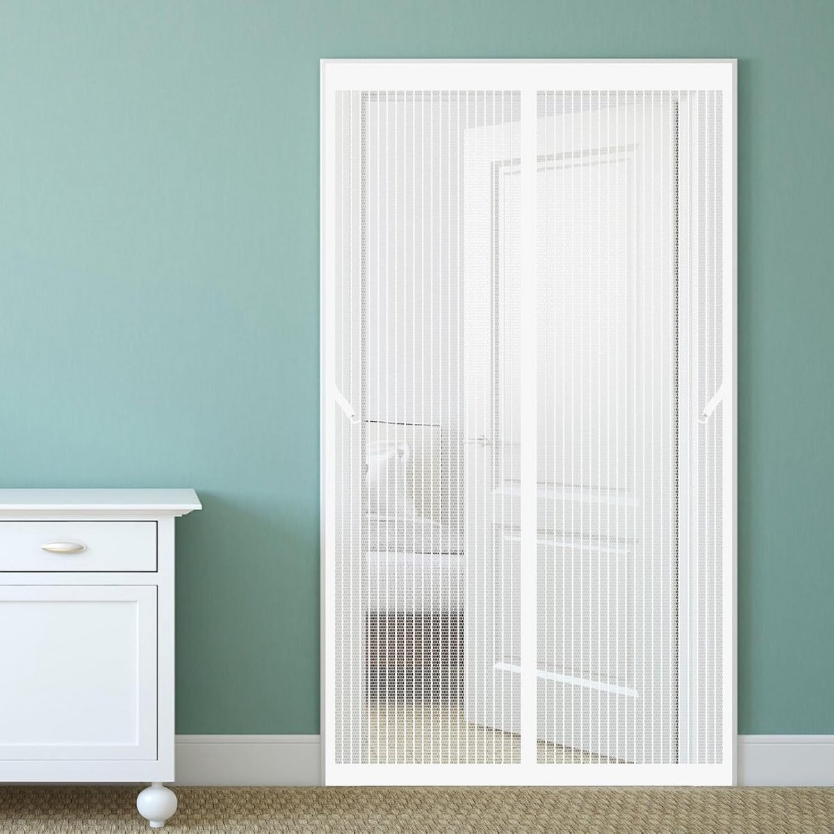 Magnetisch Hor Voor Deur 150x185 cm - Automatisch Sluitend Vliegengordijn voor Balkon, Keuken en Schuifdeuren