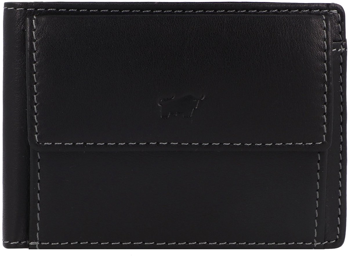 Braun Büffel Arezzo Portemonnee RFID-bescherming Leer 10.5 cm - Dames - Horizontaal - schwarz 1