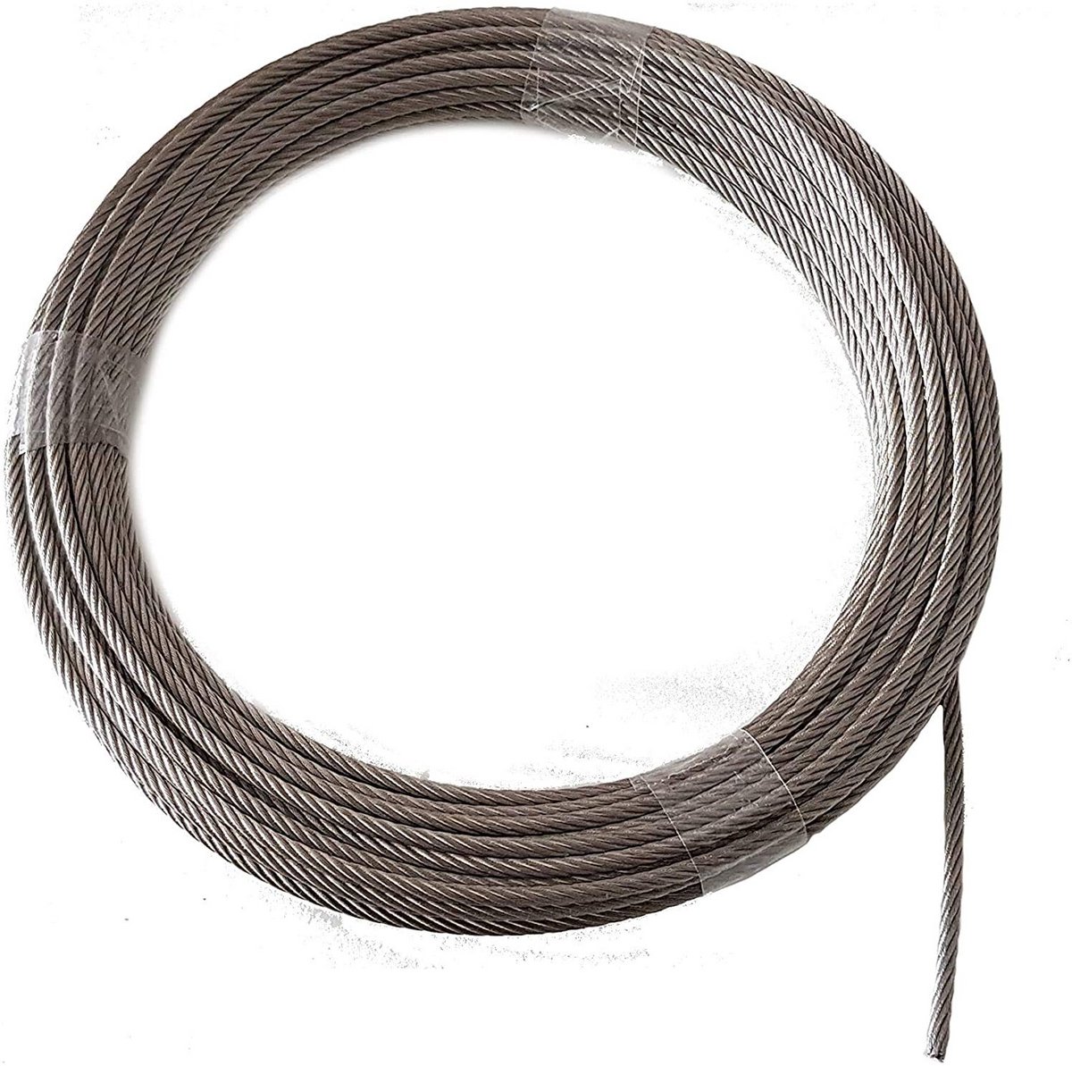 Flexibele RVS 7x19 Staalkabel 6mm 25 Meter Zeewaterbestendig