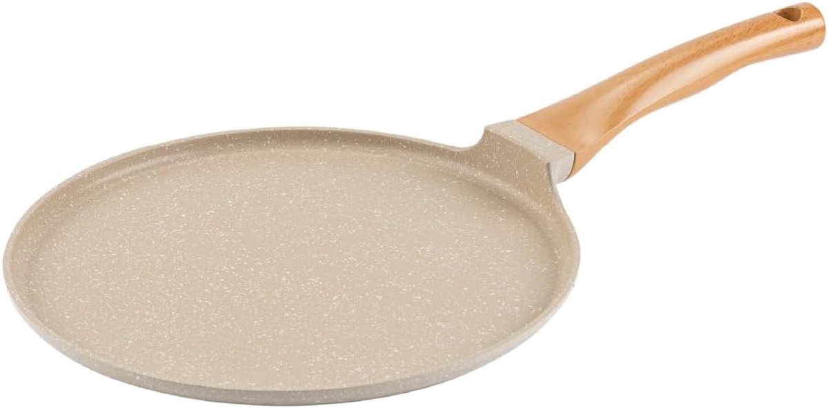 Aluminium Pannenkoekenpan met Keramische Antiaanbaklaag (28 cm) Geschikt voor Inductie