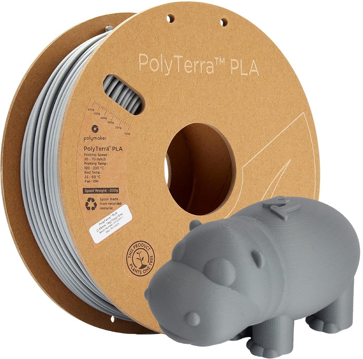 Mat PLA Filament 2.85mm 1kg - Duurzaam 3D Printer Materiaal