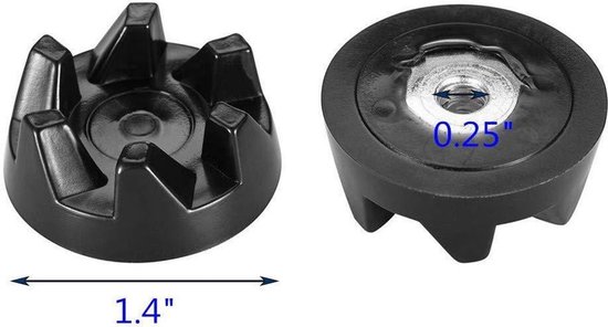Reserveonderdelen Geschikt voor KitchenAid Ultra Power blenders 5KSB5, 5KSB52 en 5KS (inclusief gereedschap) - Rubberen blenderkoppelingen — afbeelding 2