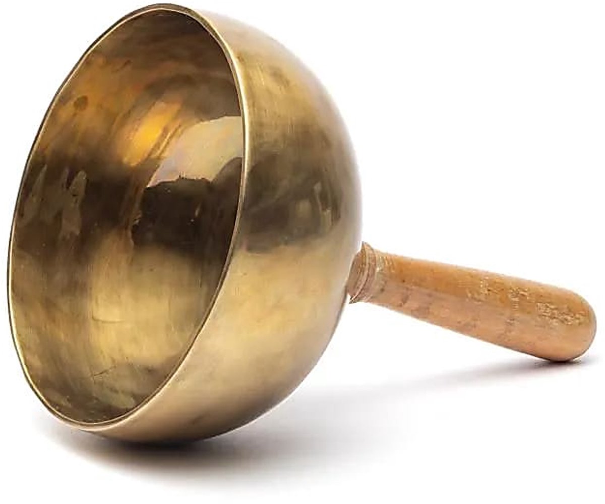 Klankschaal met handgreep Nada Yoga - ±16-17cm ±900-1000 gram