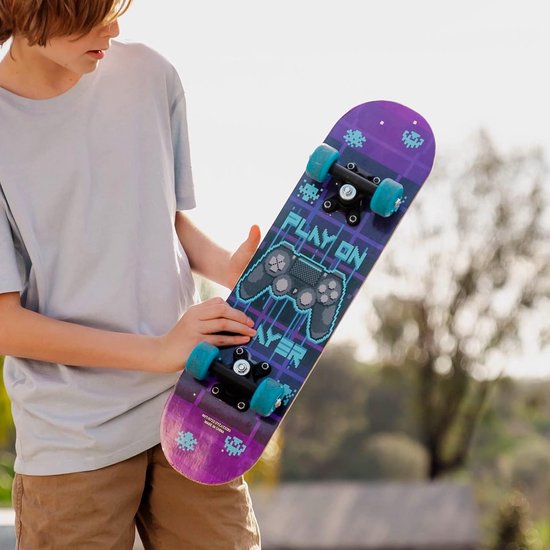 KMX Classic Skateboard – Compleet Skateboard Voor Beginners En Gevorderden – 78 Cm 7-laags Esdoorn Deck – Met 95A Wielen En ABEC-9 Lagers – Voor Kinderen, Tieners En Volwassenen
