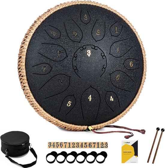 Tonen 12 Inch Stalen Tongtrommel 15 Tonen in Tonen D Set met Tas en ...