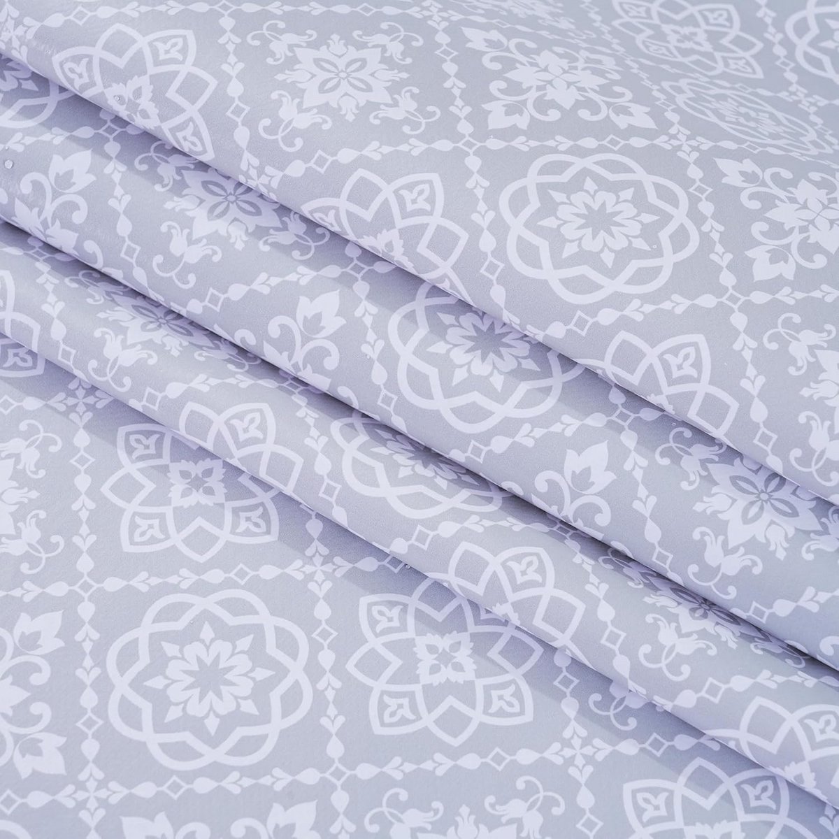 Ronde Tafelkleed Olieverf Zachtgrijs 140 cm - Afwasbaar en Waterdicht