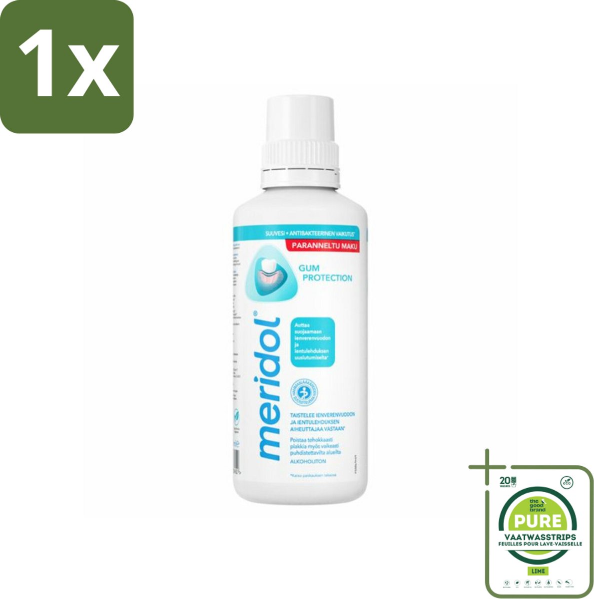 1 x Meridol Mondspoeling Tandvleesbescherming 400 ml - Mondverzorging - Tandvleesproblemen - Tandvleesverzorging - Mondspoeling - Tandvleesontsteking