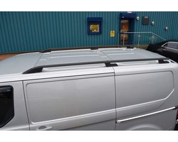 Zwarte Aluminium Dakrails voor Ford Transit Custom SWB (L1H1, 2012-2022) - TUV Gecertificeerd