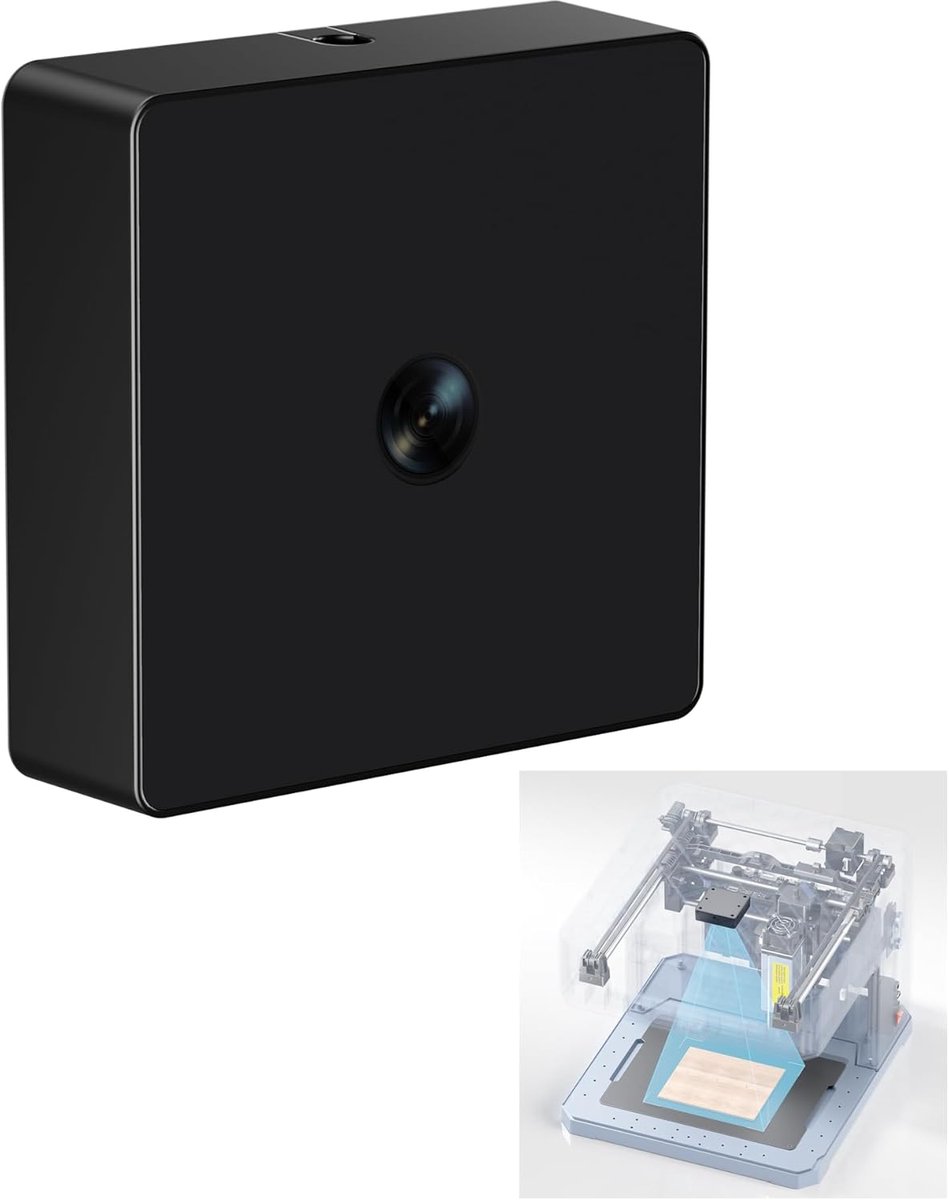 Sculpfun ICAM iCube Ultra LightBurn Camera - voor Laser Graveermachine - 500W Pixel LightBurn Camera voor iCube Ultra Serie Lasergraveermachines - Hoge Precisie Pixelpositionering Resolutie 2592 x 1944