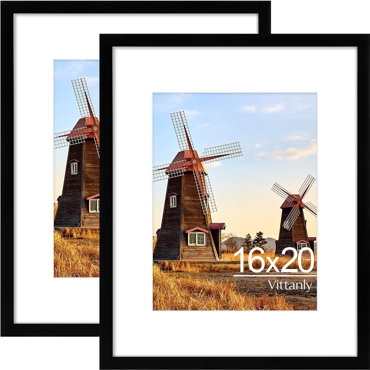 Homaxy - Fotolijst - Posterlijst - PVC Fotolijst - 16x20(40x50cm) - Zwart