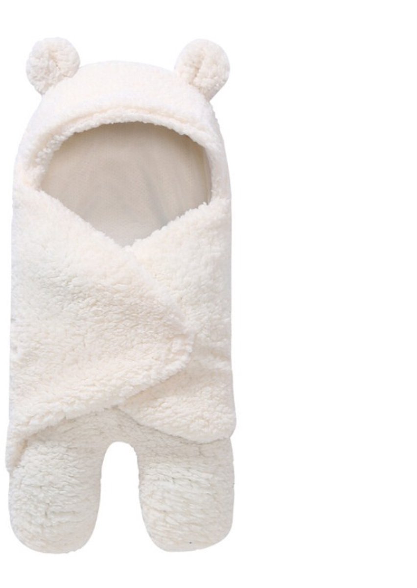 Dekentje met capuchon voor pasgeborenen, zachte babyslaapzak/inbakerdoek, geschikt voor zowel jongens als meisjes, slaapzak met capuchon voor pasgeborenen.
