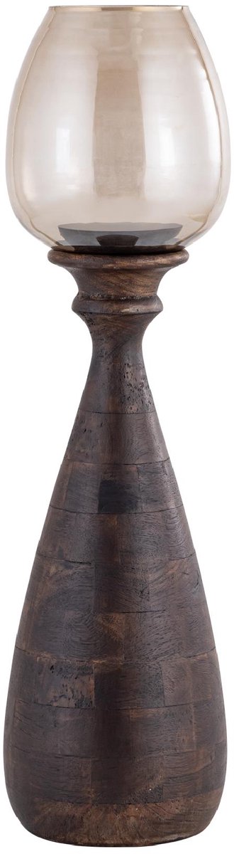 PTMD Windlicht Midi - Bruin - 17x17x67cm