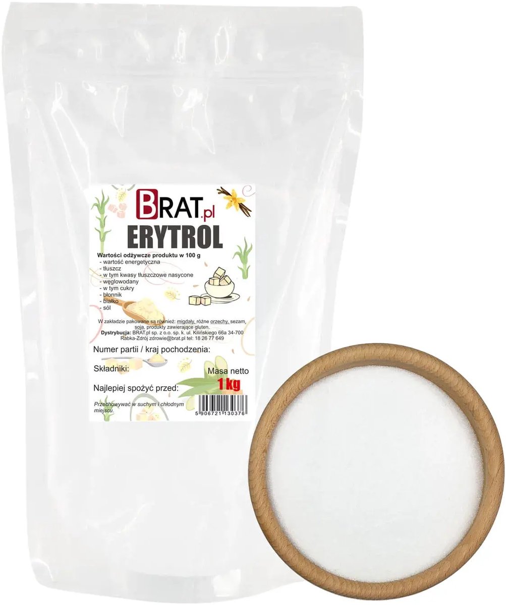 BRAT.pl Natural – Erythritol – Suikervrije Zoetstof – 0 kcal – Keto & Diabetici Geschikt