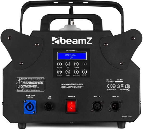 BeamZ S3500 Rookmachine met 5 liter vloeistof - Krachtige rookmachine ...