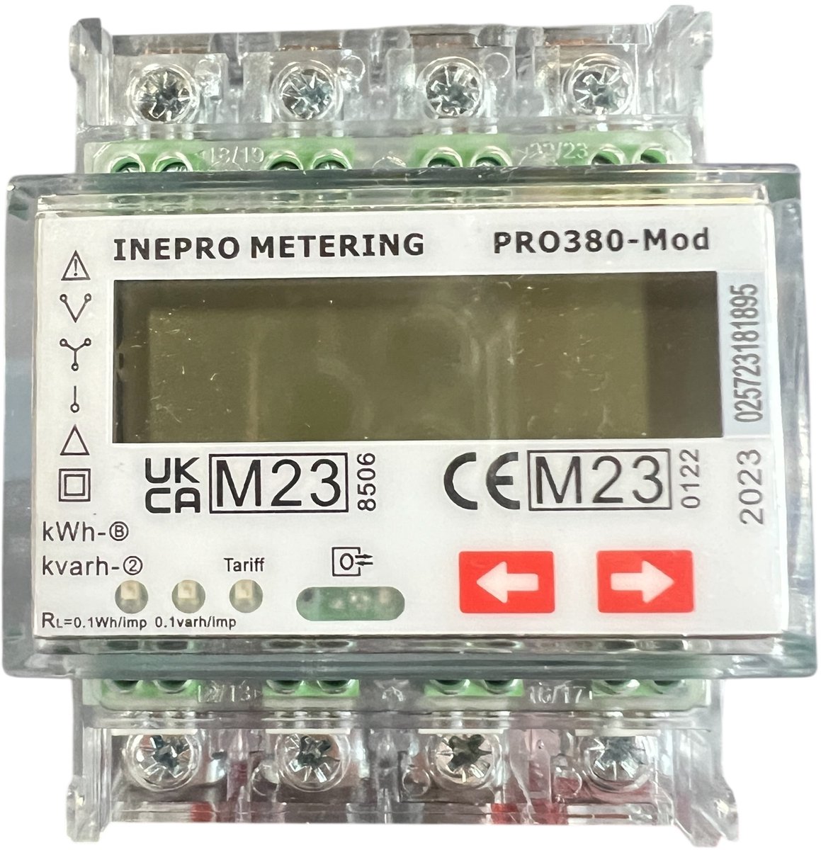 Inepro Metering Pro 380-S inepro Metering kWh-meters - 3 fase MID / 260 Pro380-MOD-CT3x1,5/6Amp 230/400V MID 4TE, Elektriciteitsmeter, KWH1085PRO, Beschermingsgraad (IP): IP50 | Uitvoering: Meetwaardeomvormer