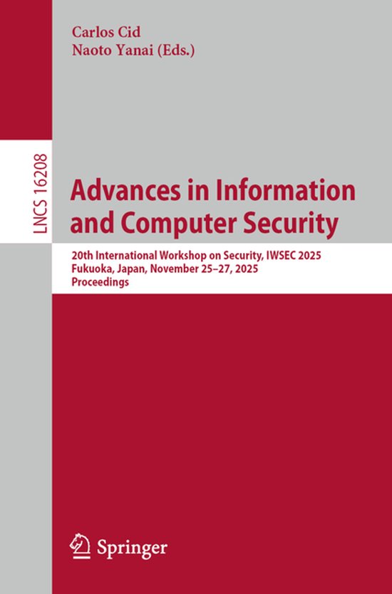 Lecture Notes in Computer Science16208- Advances in Informat ... - cover