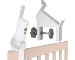 Babyfoon houder geschikt voor Philips Avent Connected SCD923/26 – Eenvoudige klembevestiging – Voor bedrand van 10 tot 42mm – o.a. geschikt voor Sniglar