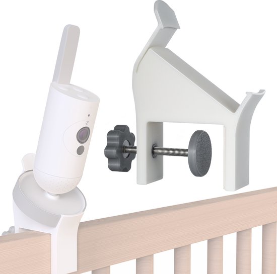 Houder voor Philips Avent Connected SCD923/26 - Babyfoonhouder - Versie 2 - Voor bedrand van 10 tot 42mm - o.a. voor Sniglar