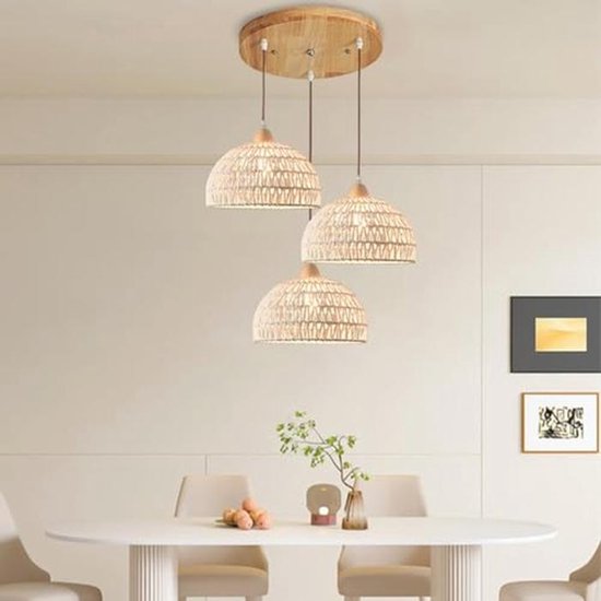 Hanglamp Monte, 3-lamps, rond, goud