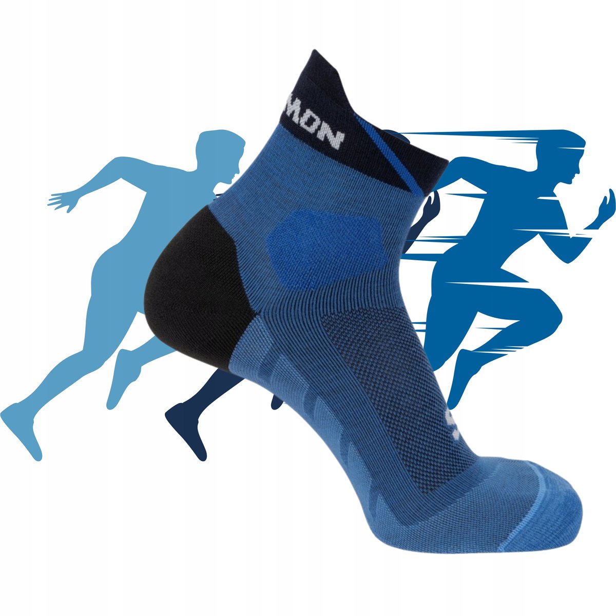 Salomon Speedcross Ankle Sokken Merino Hardlopen Zwart