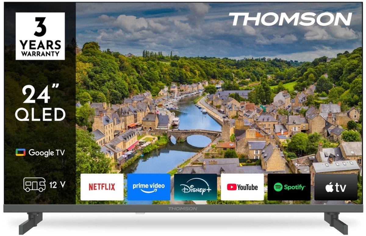 Thomson 24HQG3S15C 24" HD Smart TV met Wifi Grijs - Product - €199,00