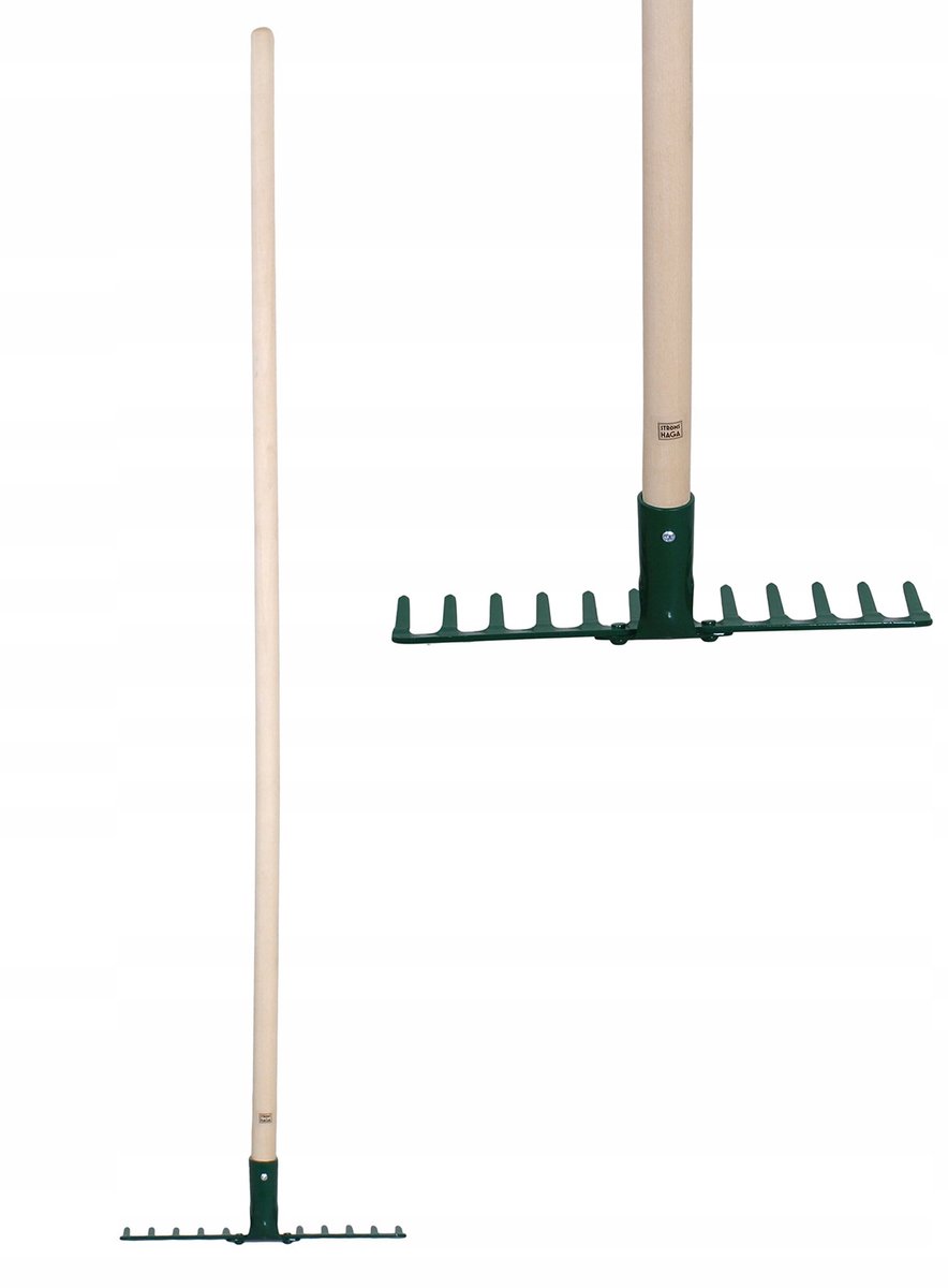 Lichtgewicht Stalen Bladhark met Houten Staal - Duurzaam & Ergonomisch