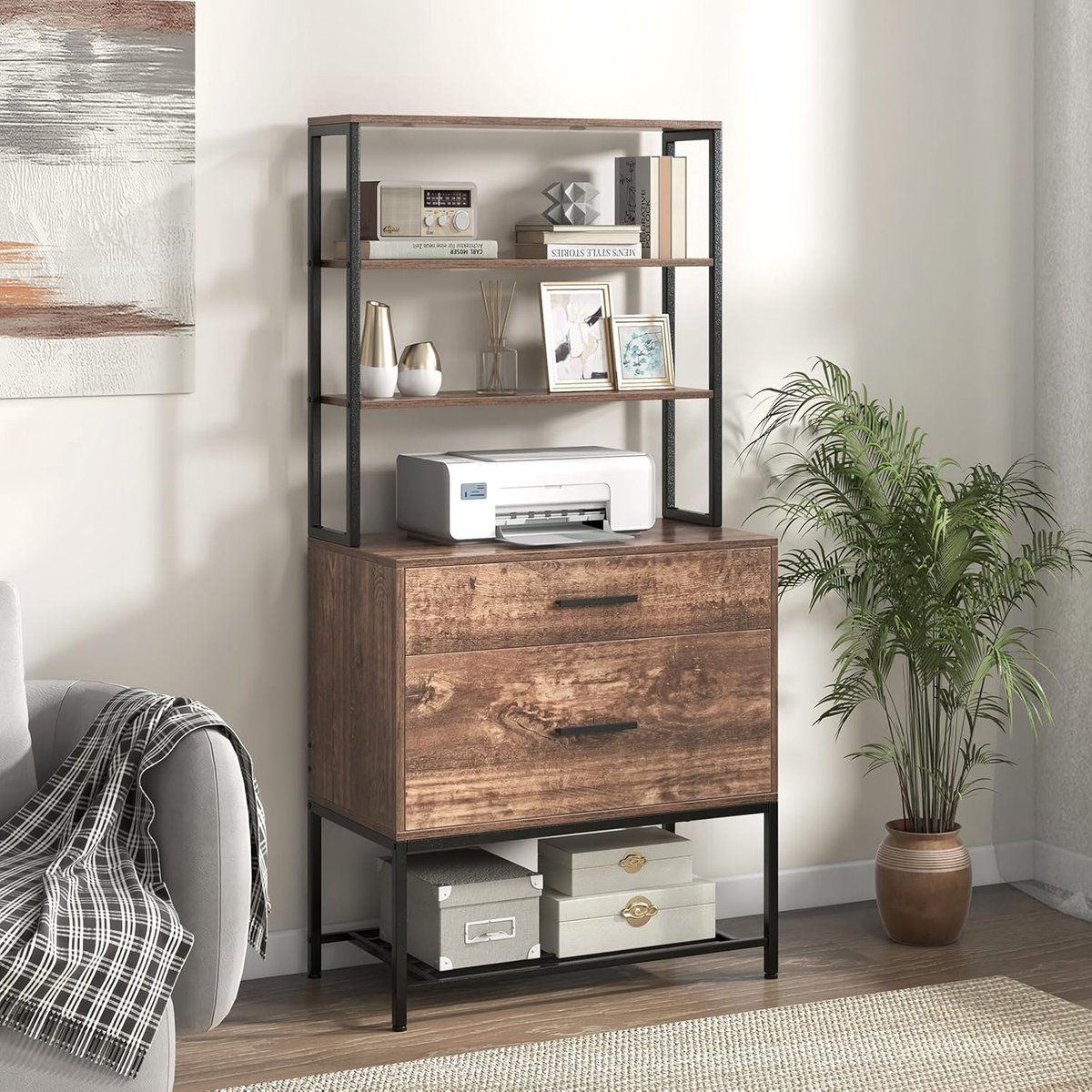 Luxe Kast – Bruin – 75x156x40 cm – Industrohome