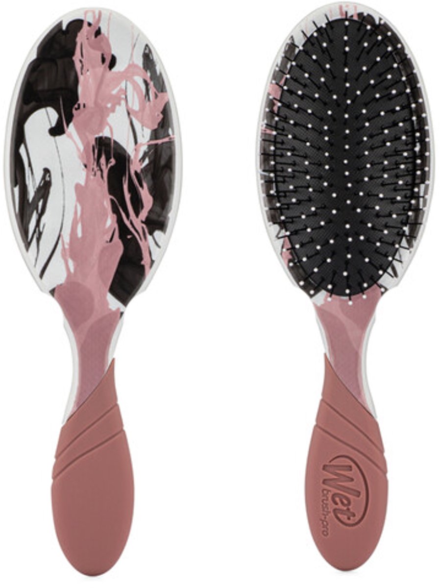 WetBrush PRO Detangler Inked Impression Blush – Professionele Ontwarrende Haarborstel – Geschikt Voor Nat & Droog Haar – Ultra Zachte IntelliFlex® Borstelharen – Vermindert Haarbreuk – Voor Elk Haartype – Luxe Design – Voor Mooie, Gezonde Lokken
