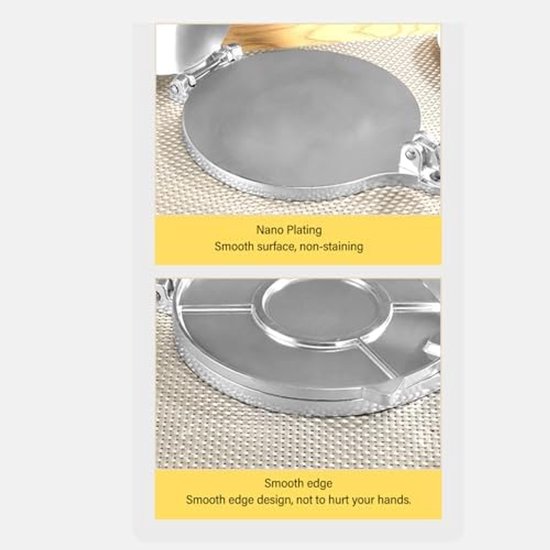 Persgereedschap Voor Tortilla's - 6.5-inch Press Tool Voor Het Maken Van Chapati Taco S Burrito S Pizza En Deeg