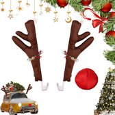 agctrler Rendier auto kerstdecoratie, rendier auto Rudolf auto Kerstmis 43 cm