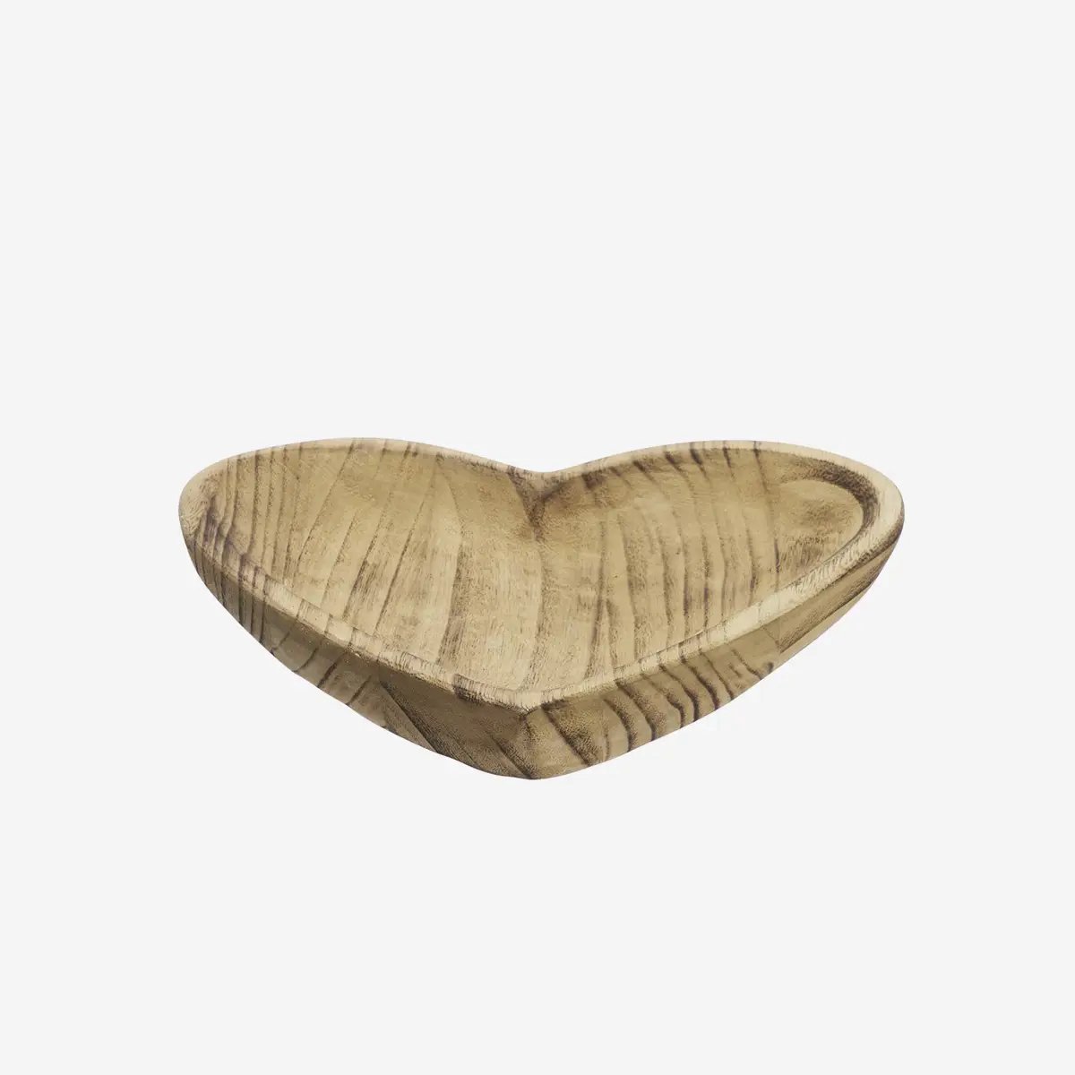 Madam Stoltz - Paulownia Houten Hart Schaal - 24 cm