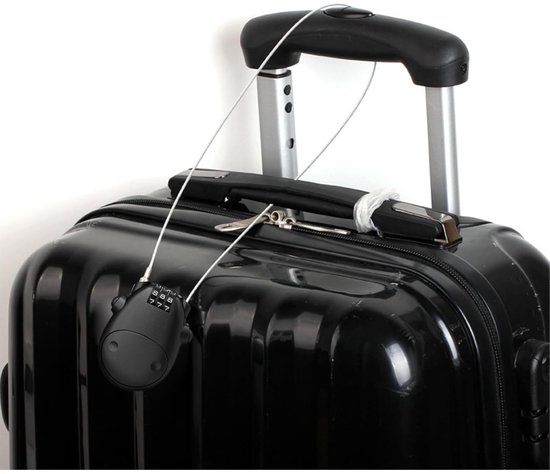 EXCITAT Fietsslot - Kabelslot - met 3-cijferige draaischijf - 75 cm stalen kabel - geschikt voor fietsen, motoren en bagage. van EXCITAT — afbeelding 2