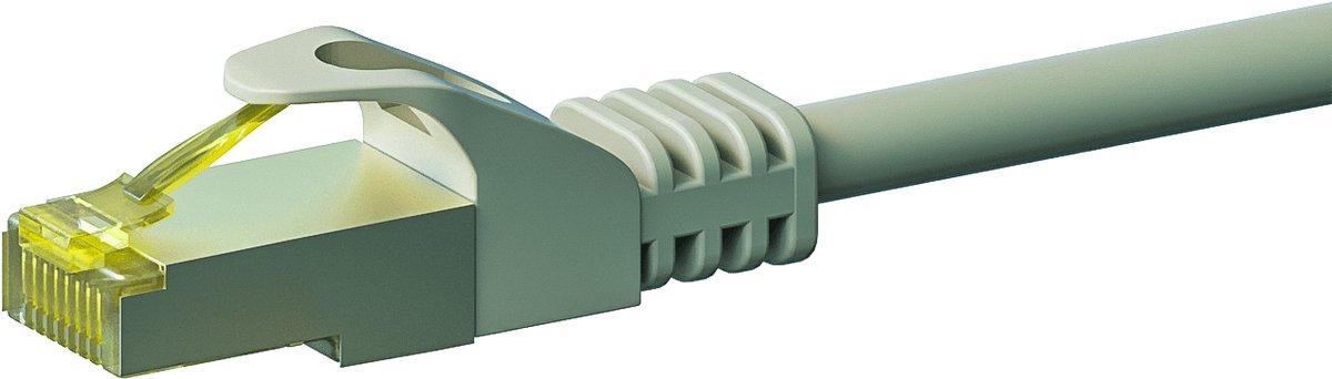 Danicom Cat7 S/FTP (PIMF) patchkabel - 0,25 meter grijs - netwerkkabel - internetkabel - UTP kabel - RJ45 - 10000 mbit/s
