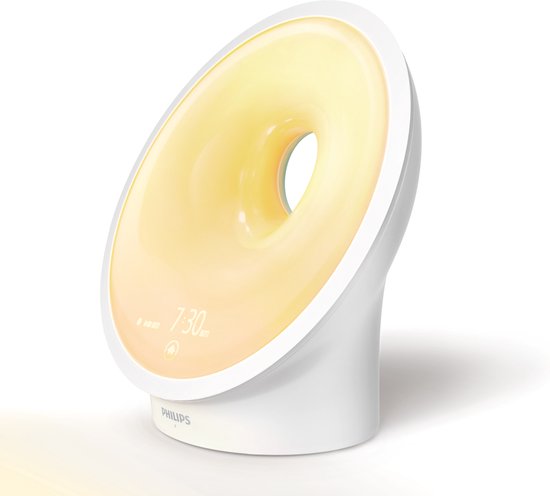 Philips Somneo HF3650/01, ringvormige sleep & wake-up light met aanraakdisplay in het midden