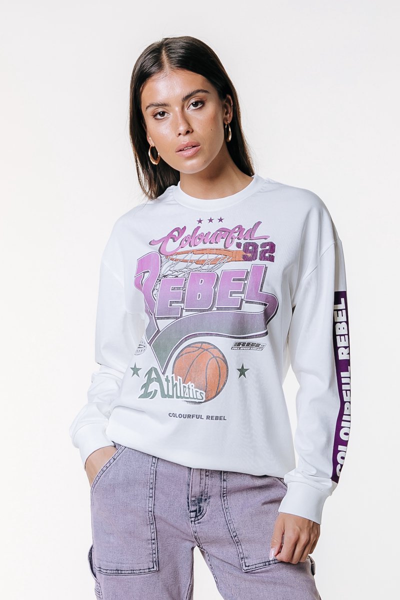 Colourful Rebel Rebel Baseball Longsleeve- M