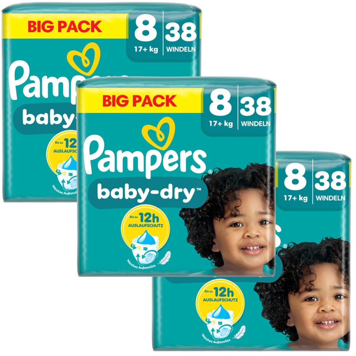 Pampers - Baby Dry - Maat 8 - Maandbox - 114 Stuks - 17+ KG