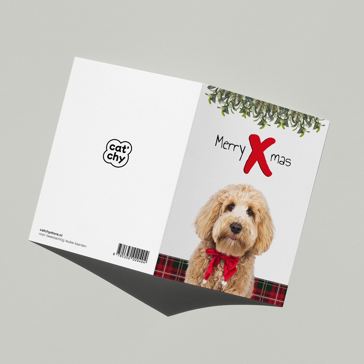 Cat'chy CARDS - wenskaarten - KERST - hond - A5