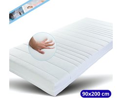 Maan matras® 90x200 cm - Hr koudschuim - 20cm dik - Afritsbaar hoes wasbaar
