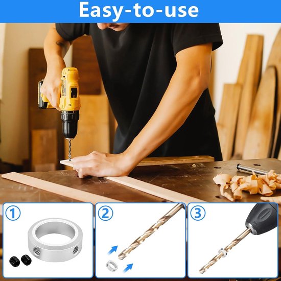 UJK Parf Guide System TCT Boor Cutter en Split Stop Collar 20 mm met