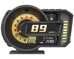 WiiYii Head Up Display A590s - OBD2 - Brandstofverbruik - Turbine Curve - Universeel