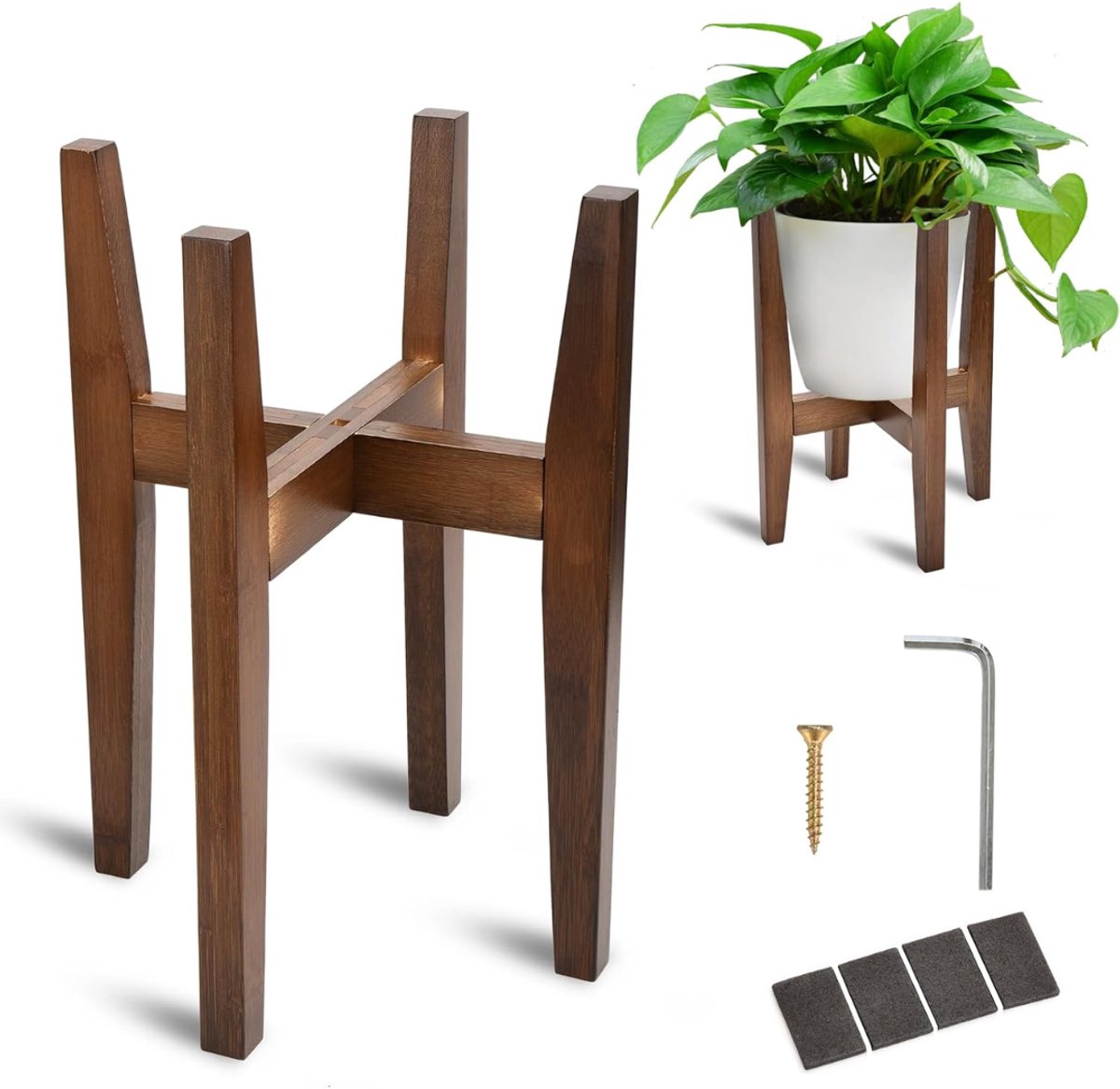 White-Label® Plantentafel - Plantenstandaard voor Binnen - Plantenzuil