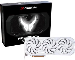 PowerColor Red Devil AMD Radeon RX 9070 XT Spectral White - Videokaart - 16 GB - GDDR6 - PCIe 5.0 - 1x HDMI 2.1b - 3x DisplayPort 2.1