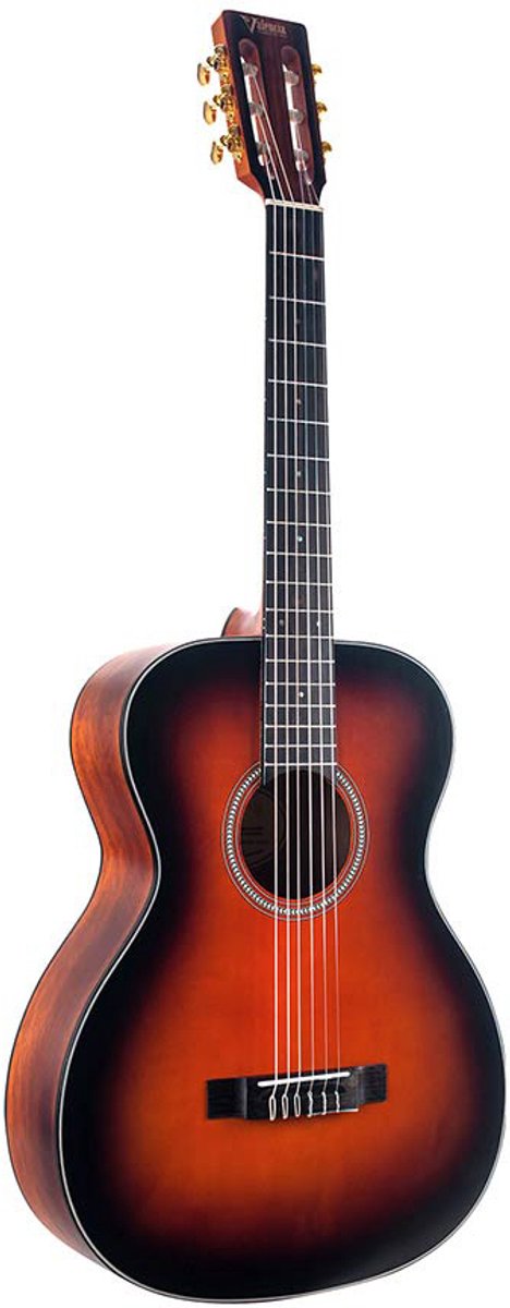 Auditorium gitaar - Valencia VA434CSB - Nylon Snarig - 4/4 - Classic Sunburst - Series 430