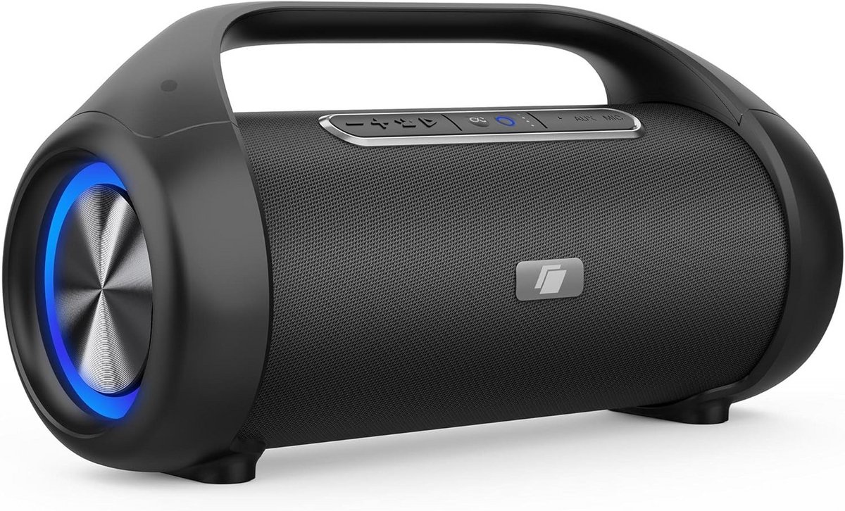 Draadloze Bluetooth Speaker met LED Verlichting - Krachtige Muziekbox met Lange Batterijduur (22u) en USB Opladen
