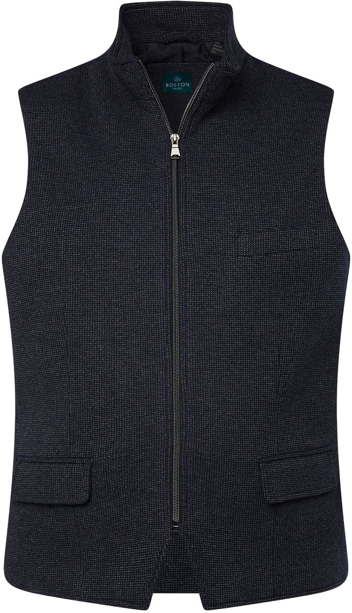 Boston Park - Heren - Bodywarmer rits structuur - Navy blauw - Maat 70