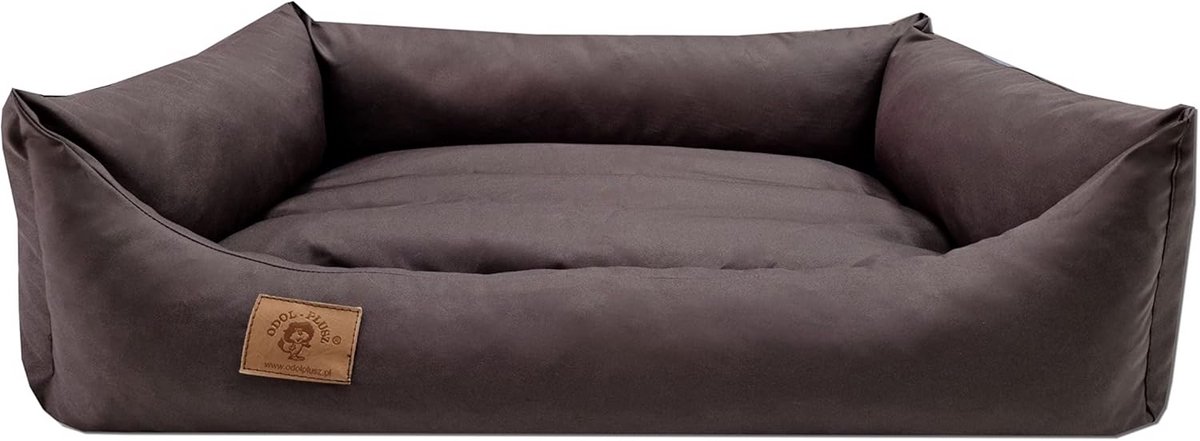 Groot Hondenkussen XL 90x60 cm Waterdicht Bruin Hondenmand voor Binnen en Buiten thumbnail 4