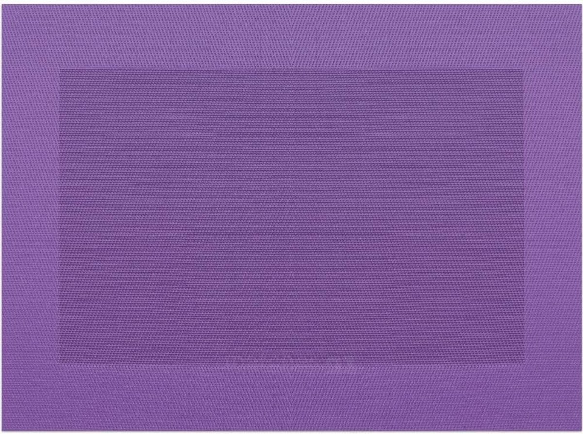 Set van 8 Witte Placemats Geweven Kunststof 43x30 cm